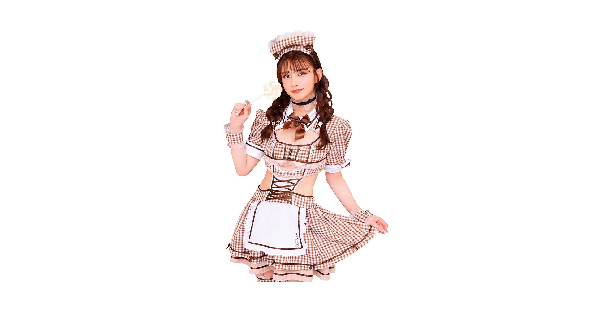 な*太様 編み上げレザーメイド＜ハロウィンコスプレ 8点セット【Malymoon 楽天市場】[正規品] Malymoon ハロウィン メイドコスプレ